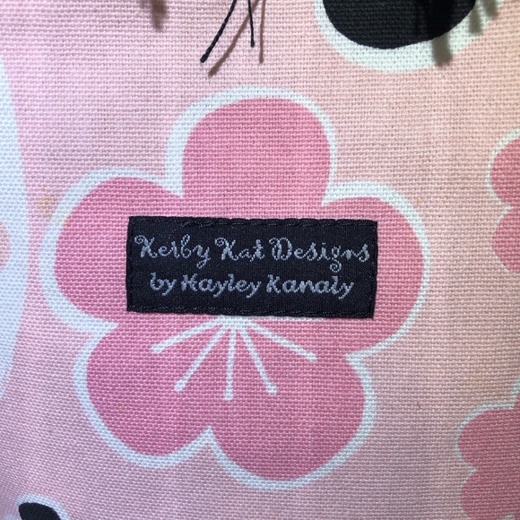 Kerberos Kay Designs by Hayley Kanaly. Fringed top canvas shoulder bag - Picture 3 of 9